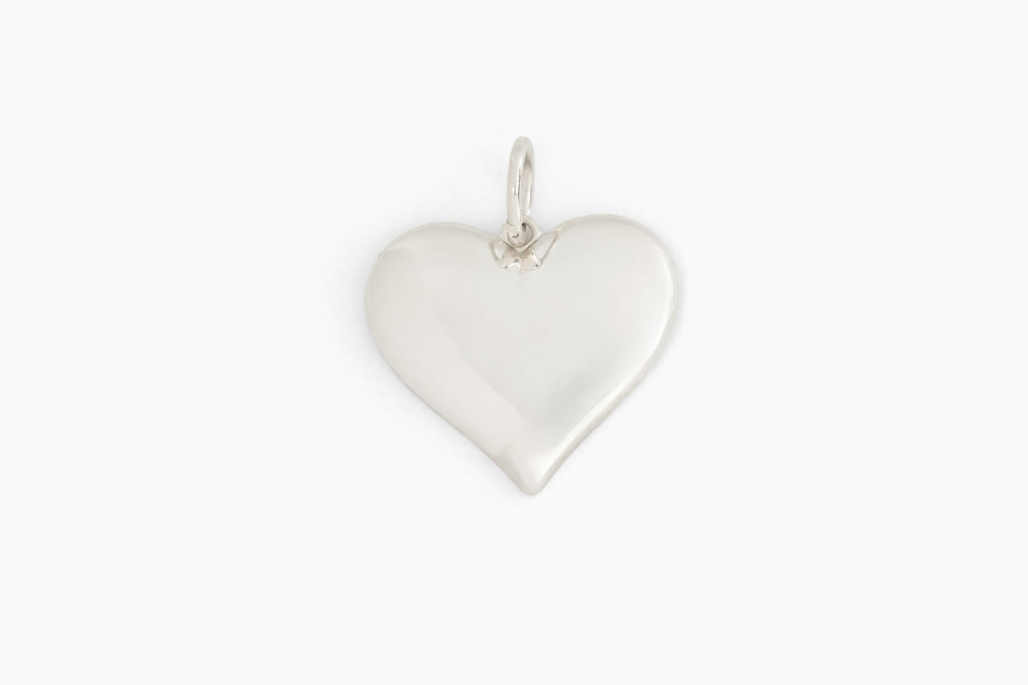 Silver Vintage Hearts Charm