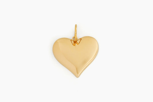 Gold Vintage Hearts Charm