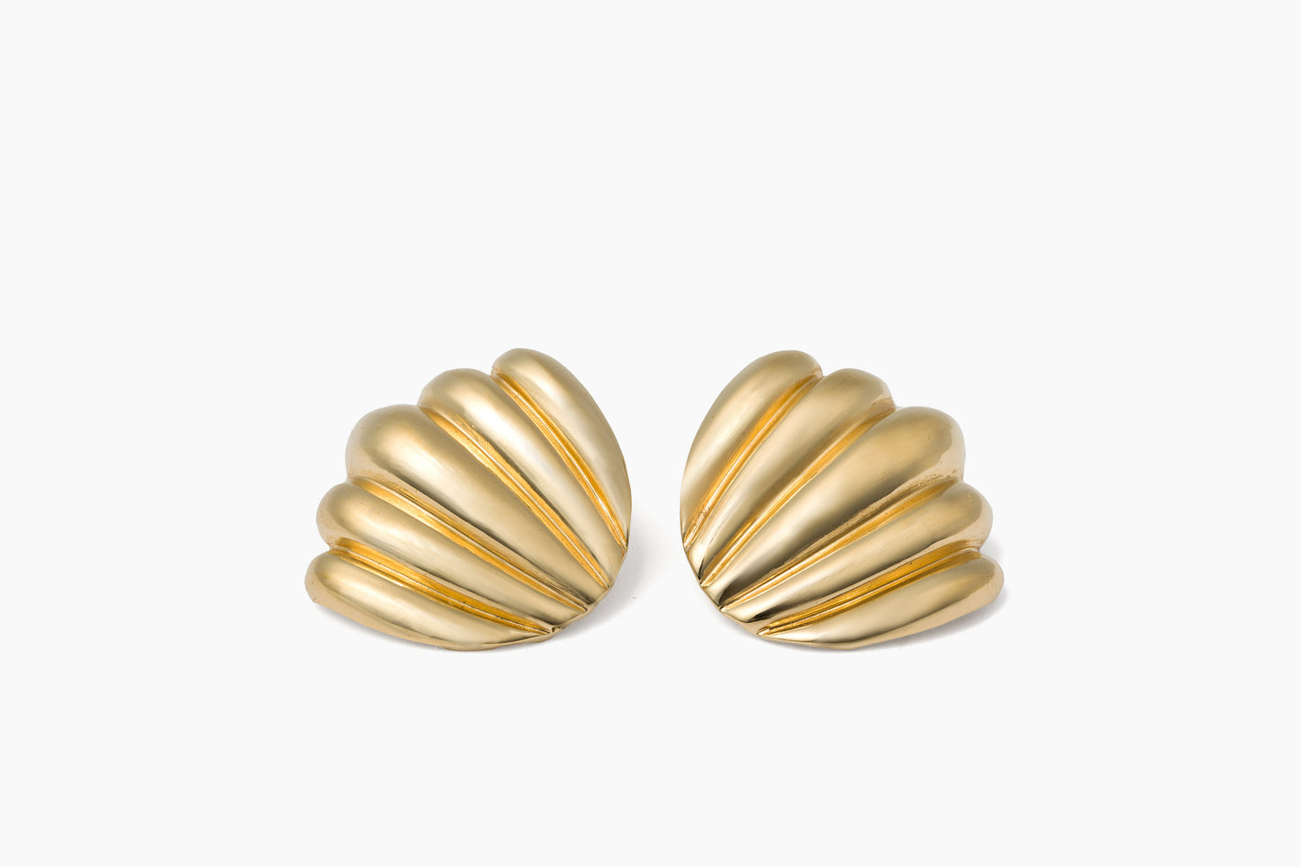 Large Vintage Shell Earrings