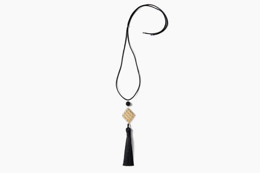 Silk Tassel Necklace