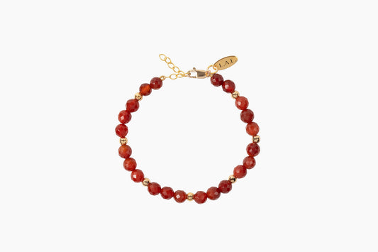 Carnelian Bead Bracelet