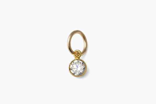 Moissanite Diamond Charm