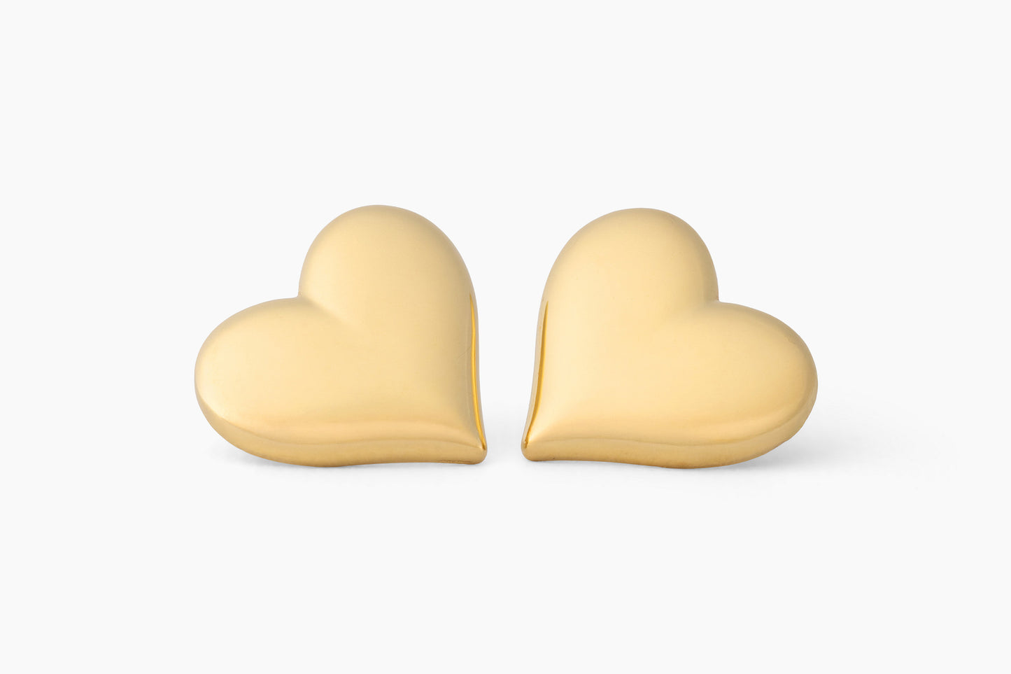 Large Vintage Heart Earrings