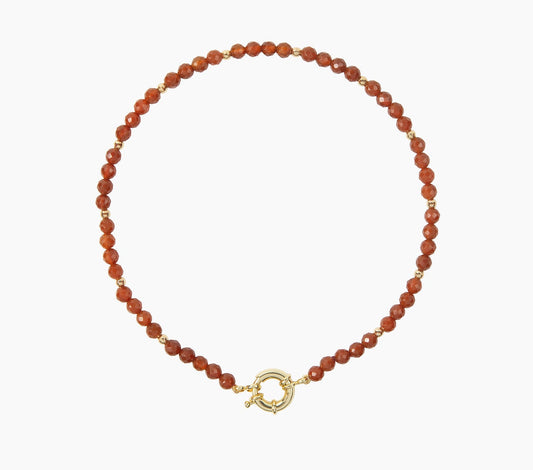 Carnelian Bead Necklace
