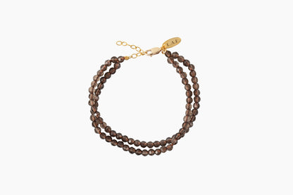 Smoky Quartz Double Strand Bracelet