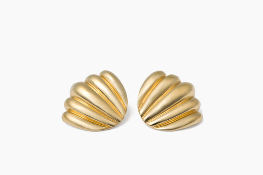 Large Vintage Shell Earrings
