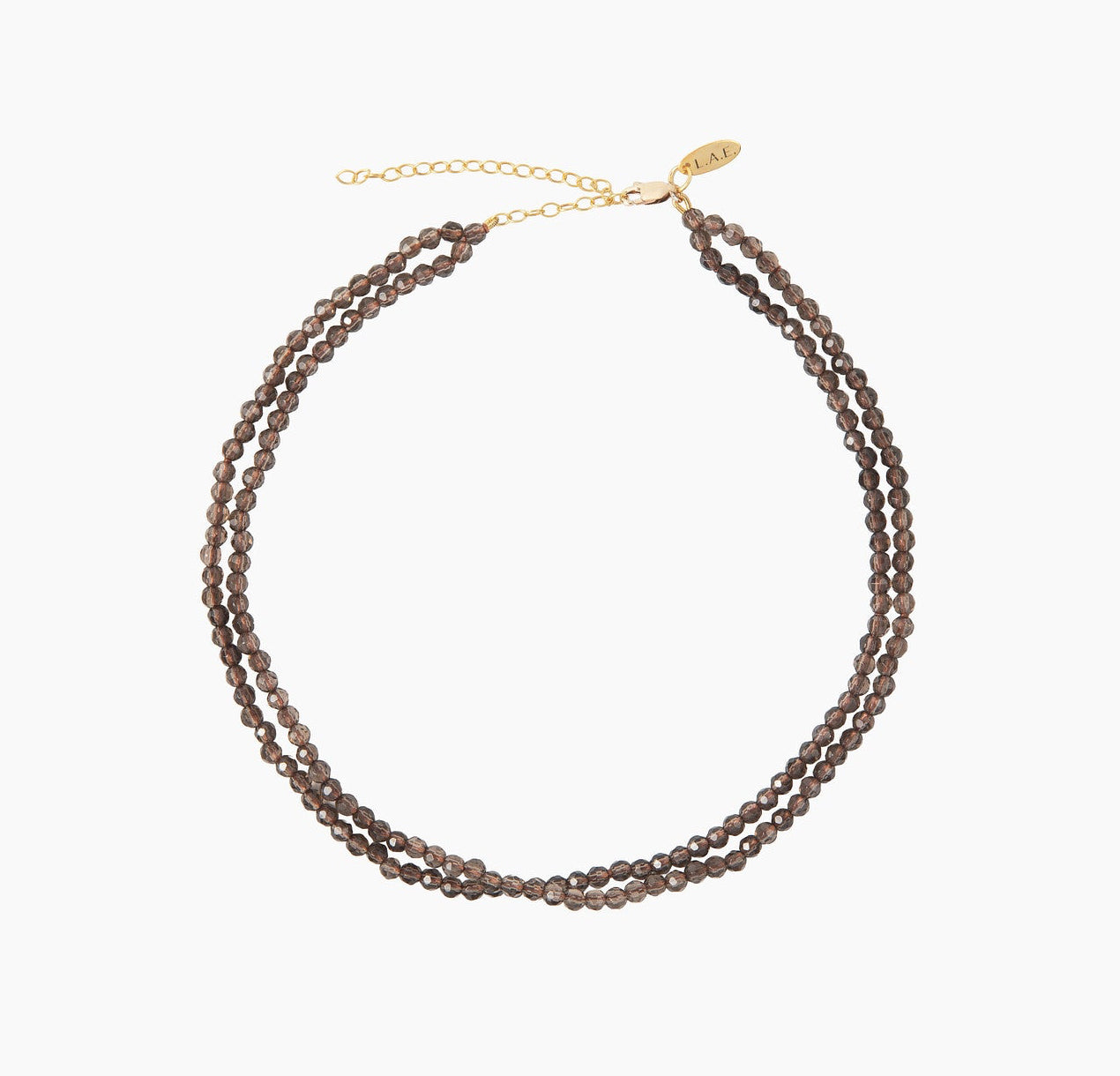 Smoky Quartz Double Strand Necklace