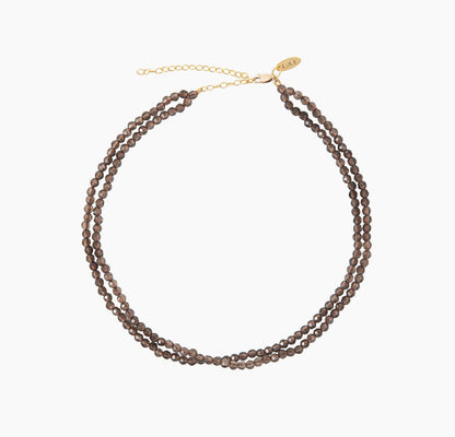 Smoky Quartz Double Strand Necklace